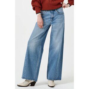 seventy + mochi Gracie Twisted Wide Leg Jeans